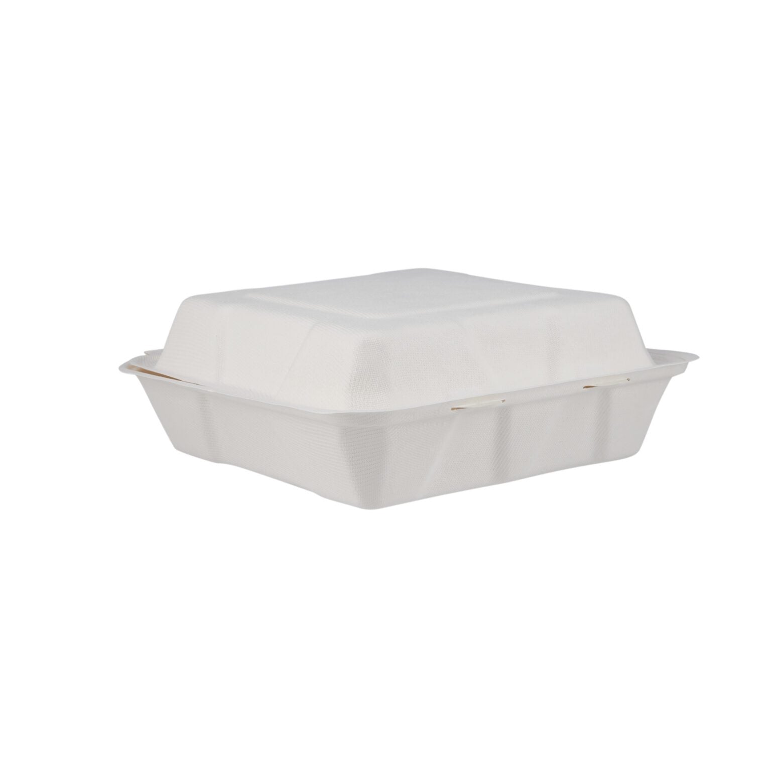 9″ X 9″ 3-COMPARTMENT BIODEGRADABLE BAGASSE CLAMSHELL
